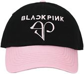 Blackpink BP Logo Plain Black Traditional Adjustable Hat