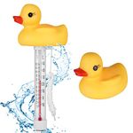 OFFCUP Floating Pool Thermometer, Floating Water Thermometer, Water Temperature Thermometer Floating Thermometer Swimming Pool Thermometer for All Outdoor & Indoor Swimming Pools (Duckling)