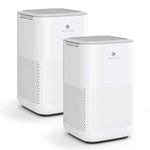 Medify MA-15 Air Purifier with H13 True HEPA Filter | 330 sq ft Coverage | for Allergens, Wildfire Smoke, Dust, Odors, Pollen, Pet Dander | Quiet 99.9% Removal to 0.1 Microns | White, 2-Pack