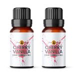 Aroma Energy | Cherry Vanilla Fragrance Oil 20ml (2 x 10ml) - Highly Scented Oil for Making Candle, Soap, Wax Melt, Diffuser etc