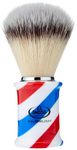 Omega 46735 - Shaving Brush in FiberHi-Brush Barber Pole, Blue, 1 Unit, 1