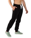 Southpole Men's Basic Active Fleece Jogger - Regular and Big & Tall Sizes Sweatpants, Bk (A), 3XL UK