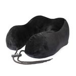 CareFoam Memory Foam Travel Pillow, Comfortable & Supportive Neck Pillow, Pain Relief Sleeping Neck Pillows for Travel, Airplane Pillow for Sleeping Airplane, Car, Office and Home