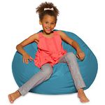 Posh Beanbags AMZ-27-HT-TEA Posh Bean Bags, 27in, Heather: Teal