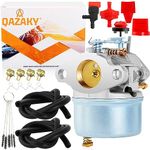 QAZAKY Carburetor Kit for Tecumseh 640298 OH195SA 5.5HP OHSK70 7HP 4-Cycle 2-Stage Engine Snowblower Craftsman Toro 38571 38575 38576 38577 CCR 6053 Snowthrower Ariens 932036 932504 ST524