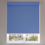 JN Blinds 100% Blackout Roller Blinds for Windows | UV Protection & Thermal Insulated Fabric | Privacy Window Shades for Home & Office | Easy Install