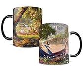 Morphing Mugs Disney - Beauty and the Beast - Picnic - Thomas Kinkade - One 11 oz Color Changing Heat Sensitive Ceramic Mug – Image Revealed When HOT Liquid Is Added!