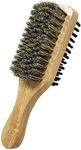 HAIKING Beard Styling Brush, 1 Pcs Mens Boar Bristle Hair Brush for Long, Thick, Curly Hair (7.08 * 2.16in)