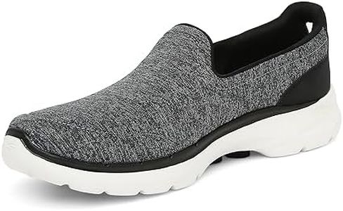Skechers Womens Go Walk 6 - Grand Ho Walking Shoes Vegan High-Rebound Ultra-Lightweight Hyper Pillar Technology Black - 7 UK (124507)