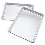 Crown Quarter Baking Sheet 2 Pack, 9x13 inch, Commercial Quality, Sturdy, Rust Free, Pure Aluminum