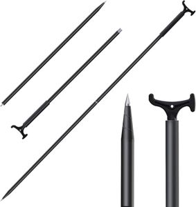 EDSRDPLT 2006 7.75' Anchor and Push Pole, Floating Shallow Water Anchor Pole with T-Handle and Compass, Multifuction Fiberglass Anchor Pin on The Beach