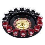 Shot Glass Roulette Complete Drinking Game Set Include 2 Balls and 16 Glasses