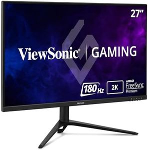 ViewSonic VX2728J-2K Gaming Monitor - 27 Inch, QHD (2560x1440) 180Hz, IPS, 0.5ms (MPRT), AMD FreeSync Premium, Ergonomic Height Adjustable, HDMI & DP, Speaker