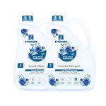 K2SQUARE Free and Gentle Laundry Detergent Liquid Soap, Ultra Concentrated,Vegan and Cruelty-free Household Products (Blue) (2 X 5 LTR)