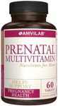 Amvilab Prenatal Multivitamin - One Serving a Day with All Essential Nutrients for Mom and Baby. Specially Formulated for Pregnant Women and Women Trying to Get Pregnant. 60 Tablets 2 Month Supply