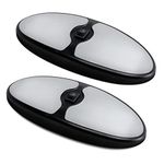 Dream lighting RV Interior LED Ceiling Lights 12V Camper Boat Dome Light Replace with Switch 450lm Bright Warm White Lighting Pack of 2