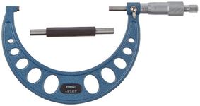 Fowler 52-253-005-1 52-253 Series Outside Inch Micrometer, Ratchet Stop Thimble, 4-5" Measuring Range, 0.00024" Accuracy, 0.001" Graduation