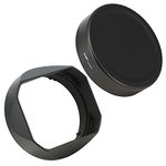 Haoge LH-S245N Bayonet Square Metal Lens Hood for Sony FE 50mm F2.5 G FE 40mm F2.5 G FE 24mm F2.8 G Lens Shade with Cap