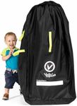 V VOLKGO Gate Check Double Stroller Bag for Airplane Travel | Pram Bag for Airplane Extra Large & Ultra Durable Cover | Padded Adjustable Backpack Shoulder Straps | Easy Carrying