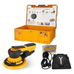 Mirka DEROS II 650X Random Orbital Sander with Case Hook & Loop for Ø 6 Inch Sandpaper Orbit 5.0mm 110V Electric Sanding Machine Orbit Sanding Power Tool for dust-Free Sanding of Wood, Drywall