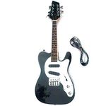 Batking Mandolin 8 Strings Acoustic Electric Mandocaster Instrument for Beginner Adults(Black)