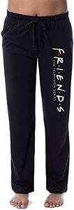 INTIMO Friends TV Show Logo Womens' Sleep Pajama Pants Loungewear, Black, Large
