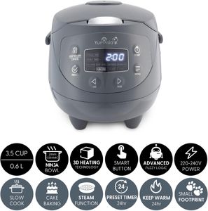 Yum Asia Panda Mini Rice Cooker – Cobalt Grey