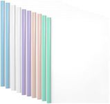 Dlicoda Report Covers with Sliding Bar, 30 Pack Clear Paper Protector Sleeves, 12.2 x 8.9 Inches