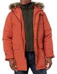 LONDON FOG mens Men's Snorkel Jacket With Bib, Orange Spice, Large