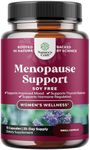 Soy Free Menopause Supplement for Women - Herbal Menopause Ease for Women for Night Sweats Hot Flashes Mood Support and Hormone Balance for Women with Black Cohosh & Vitex Chaste Berry - Mini Caps