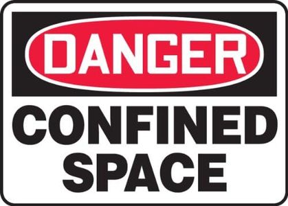ACCUFORM SIGNS Danger Sign, 18cm x 25cm , R and BK/WHT, ENG MCSP116VS