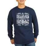 CafePress Funny Great Grandpa Long Sleeve Dark T Shirt Unisex Cotton Long Sleeve T-Shirt Navy