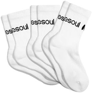 doublesoul Men & Women 3 Pack Crew Socks, High Socks, Organic Cotton
