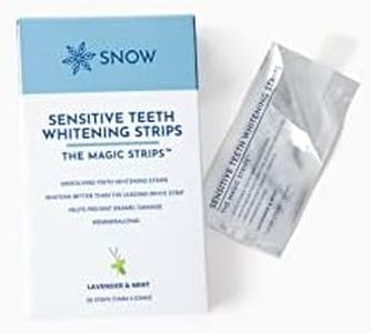 Snow Sensitive Magic Strips - Safe for Enamel Dissolving Teeth Whitening Strips - Mess-Free Portable Teeth Whitener for Oral Care with Lavender & Mint Flavor (28 ct)