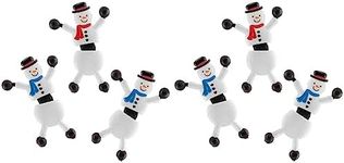 Baker Ross AR842 Snowman Wall Crawlers with Sticky Feet for Kids' Christmas Party Favours, Loot or Prize Bag, and Stocking Fillers (Pack Of 12)