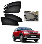 Auto Addict Zipper Magnetic Car Curtain Sunshades (Side Windows,4 Pcs) for Maruti Suzuki Brezza New (2022-Present)