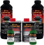 Custom Coat Emerald Green 2 Quart (1/2 Gallon) Urethane Spray-On Truck Bed Liner Kit - Easy Mixing, Just Shake, Shoot - Durable Textured Protective Coating, Prevent Stop Rust - Car, Auto Equipment