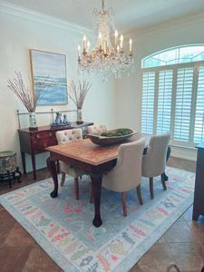 Modern Oushak Rug, Vintage Turkish Light Blue Oriental Antique Inspired Area Rugs, Washable Luxury Living Room Bedroom Bathroom Kitchen 4'9 x 6'9