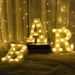 WYFCR Vintage Industrial BAR Sign Decorative LED Illuminated Letter Lights Marquee BAR Signs, Illuminated Marquee Bar Sign, Neon Light Up Letters, Lighted Bar Decor