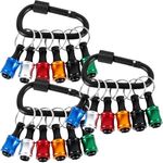 18Pcs Bit Holder Keychain 1/4 Inch 