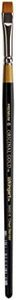 KINGART Original Gold Blender 9450-6, Premium Artist Brush, Golden TAKLON Chisel Blender-Size: 6, 6, Black