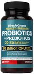 80 Billion CFU Probiotics - 20 Strains + Prebiotics | Digestive & Gut Health - for Good Gut Flora, Gas and Bloating | Scientifically Proven Probiotics for Women & Men | Made in The UK – 2 Month Supply