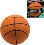 Supreme Silent Sports Basketball | Quiet Indoor Safe Premium Foam Ball for Training, Dribbling & Playing, Gift for 3+, Boys & Girls, Never Shrunken or Inflated | Orange (1 Pack) (Orange, Size 7)
