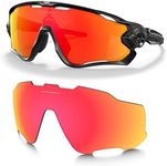Oakley Jawbreaker OO9290 Polarized Replacement Lenses Bundle, Ruby