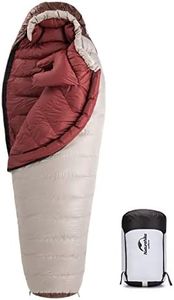 Naturehike Snowbird Mummy Down Sleeping Bag Ultralight Duck Down Warm Sleeping Bag For Outdoor Camping Hiking (Brown 560G)