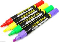 Coloured Liquid Chalk Markers Blackboard Dry Wipe Neon Marker Pens Window Marker