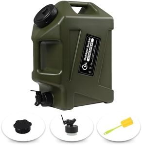 COOZMENT 5 Gallon (19L) Portable Water Containers with Spigot, BPA Free Water Jug, Military Green Water Tank, Multifunction Water Storage Containers for Camping Outdoor Hiking,Emergency Stroage