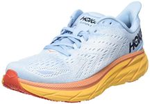 HOKA ONE ONE Women's Clifton 8 Running Shoes, Summer Song/ICE Flow, 3.5 UK