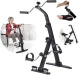 Meneflix Pedal Exerciser, Compact Under Desk Household Mini Fitness Bike Small Bicycle Fitness Equipment Leg Rehabilitation Training Equipment for The Elderly Exercise Bike