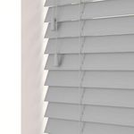 Custom Venetian Blinds with Strings – Fine Grain Faux Wood Venetian Blinds – Cut to Fit Blinds, Upto 90cm x Upto 130cm – Made to Measure Blinds for Bedrooms, Bathrooms or Kitchens by New Edge Blinds